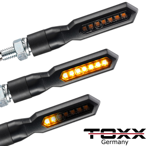ToXx LED Lauflicht BLinker Sword Schwarz getönt