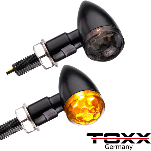 ToXx Led Blinker Bullet LB schwarz getönt
